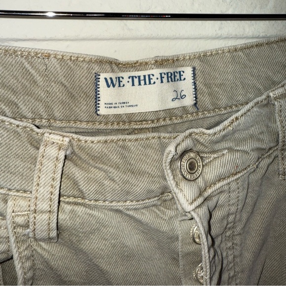 We The Free Mid Rise Button Fly Barrel Good Luck Jeans, Women’s Size 26 - Picture 5 of 10